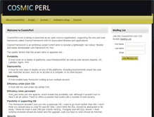 Tablet Screenshot of cosmicperl.com